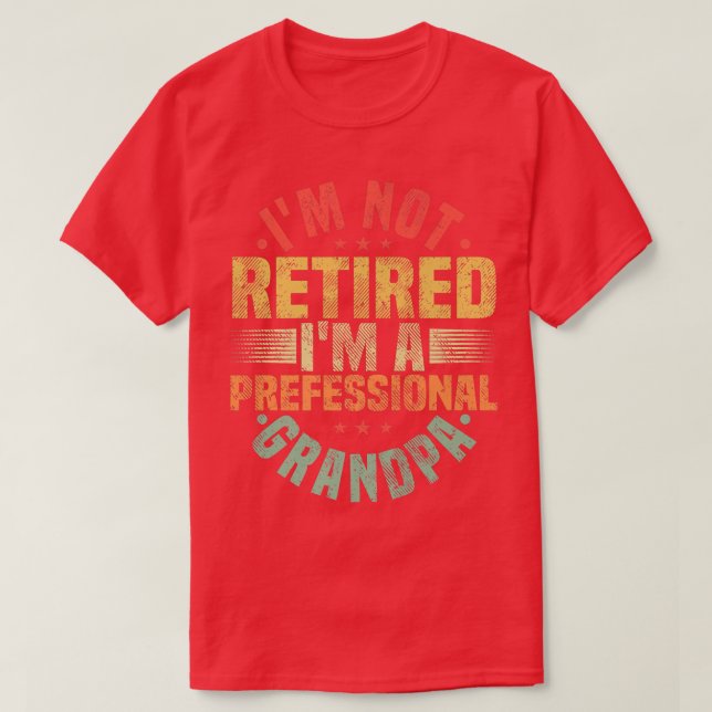 Professionell Grandpa Stepdad Bonus Far T Shirt (Design framsida)