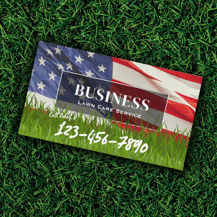 Professionell Gräsmatta & Landscaping Service US f Visitkort