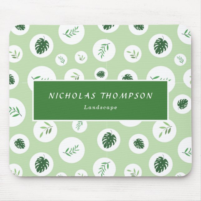 Professionell Gräsmatta och Träd Musmatta (Framsidan)