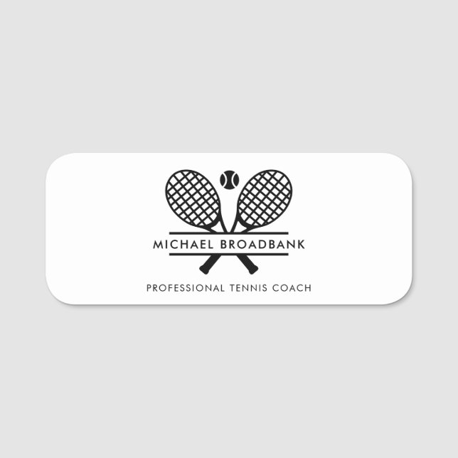 Professionell Gräsmatta tennis Sports Klubb Member Namnbricka (Framsida)