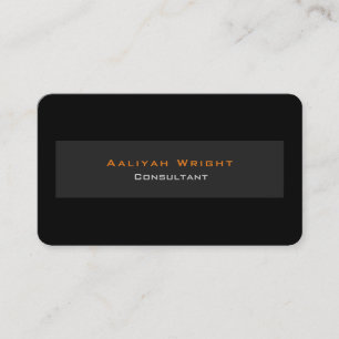 Professionell Grått Black Snyggt Modern minimalist Visitkort