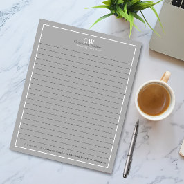 Professionell Grått Minimalist Anteckningsblock