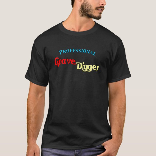 Professionell Grave Digger T-shirt (Framsida)