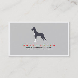 Professionell Great dane Visitkort