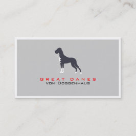 Professionell Great dane Visitkort