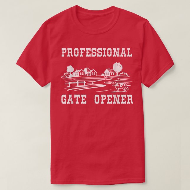 Professionell Grind-öppnare, Ranch Funny Farmer T Shirt (Design framsida)