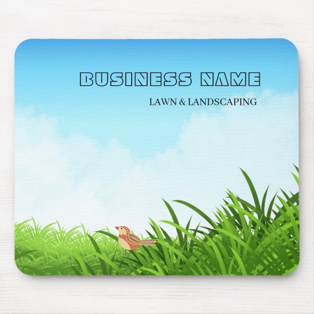Professionell grön grönytesvård & landskapsarkitek musmatta (Framsidan)