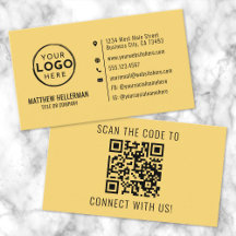 Professionell Gul QR-kod Logotyp