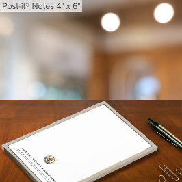 Professionell Guld Anpassningsbar förseglingskonce Post-it Block