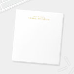 Professionell Guld Anteckningsblock<br><div class="desc">Anteckningsblocket professionell har eget namn och egen text i det klassiska serif-teckensnittet guld stil på vit bakgrund. Observera att folieinformationen simuleras i teckningen. Ingen faktisk folie kommer att användas vid skapar av denna produkt.</div>