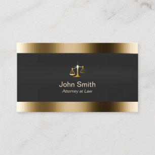 Professionell Guld Gräns advokat Visitkort