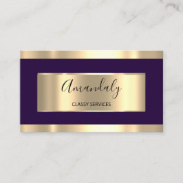 Professionell Guld Hairdresser Event Planner Lash Visitkort