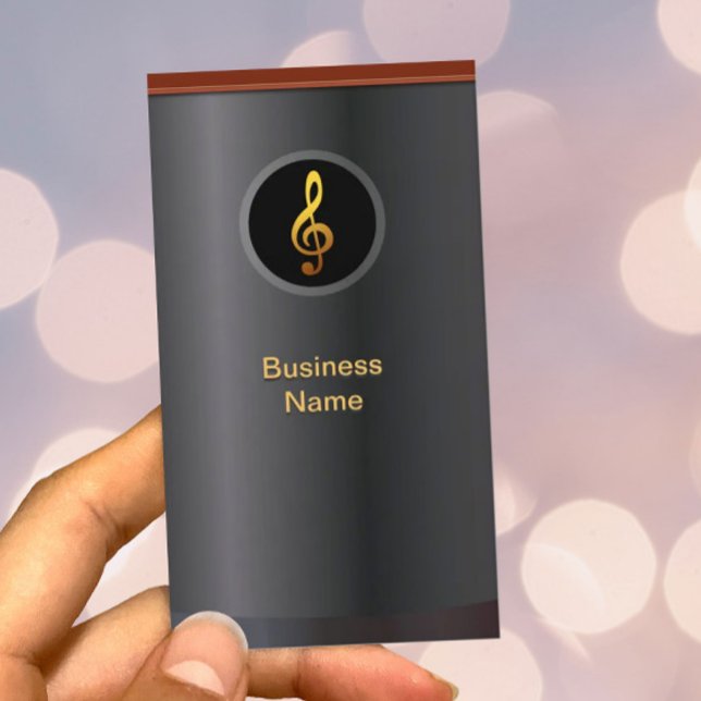Professionell Guld Music Symbol, Affärskort Visitkort (Skapare uppladdad)