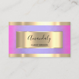 Professionell Guld Rosa Lila av Elegant Visitkort