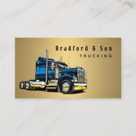 Professionell Guld Transport Trucking Haul Company Visitkort