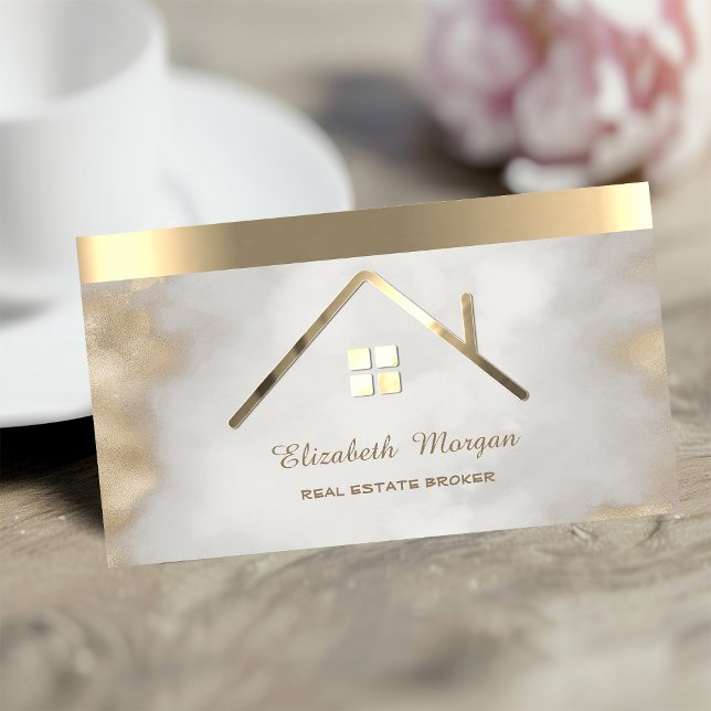 Professionell guldhus taklist visitkort (Skapare uppladdad)