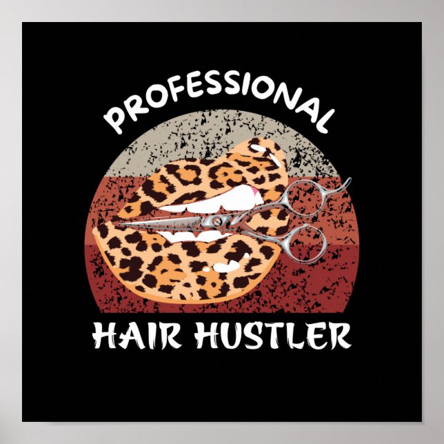 PROFESSIONELL HAIR HUSTER POSTER (Framsidan)