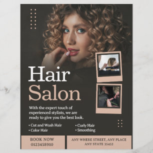 Professionell Hair Salon/Hairdresser Business Reklamblad