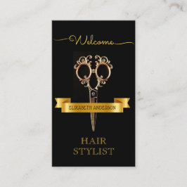 Professionell Hair Stylist Beauty Salon Visitkort