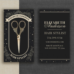 Professionell Hair Stylist Beauty Salon Visitkort