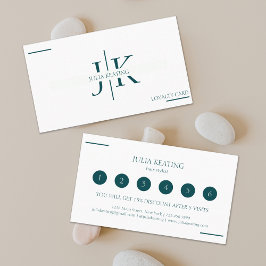 Professionell Hair Stylist Modern Minimalist Salon Lojalitetskort