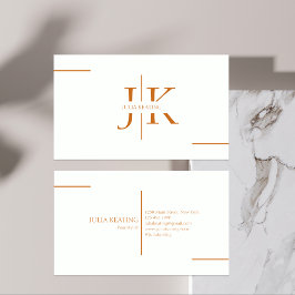 Professionell Hair Stylist Modern Minimalist Salon Visitkort