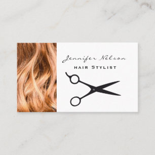 Professionell Hair stylist Salon Beauty Visitkort