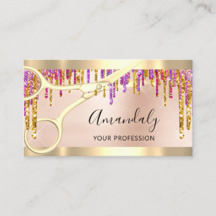 Professionell Hairdresser Coiffeur Sissor Ro VIP Visitkort