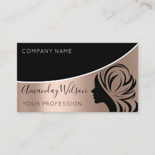 Professionell Hairdresser Lash Extension Makeup Visitkort