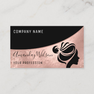 Professionell Hairdresser Lash Makeup Ro Visitkort