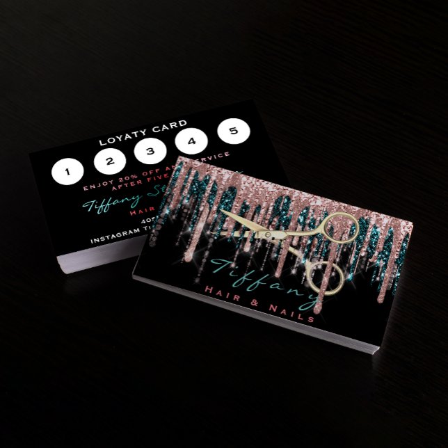 Professionell Hairdresser Scissors Ro Loyalty Visitkort (Skapare uppladdad)