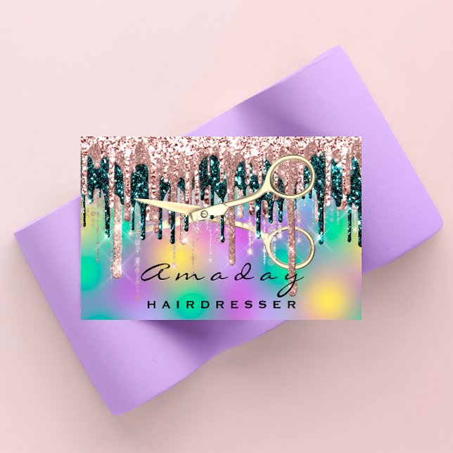 Professionell Hairdresser Scissors Ro QR CODE Visitkort (Skapare uppladdad)