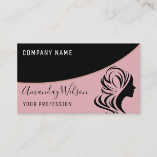 Professionell Hairdresser Stylist Lash Ro Visitkort