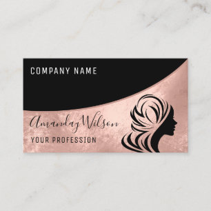 Professionell Hairdresser Stylist Lash Ro Visitkort