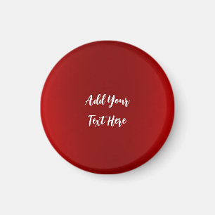 Professionell handskrift lägga till text modern rö magnet