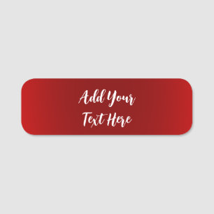 Professionell handskrift lägga till text modern rö namnbricka
