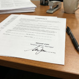 Professionell handskriven signatur Anpassad för af Självfärgande Stämpel