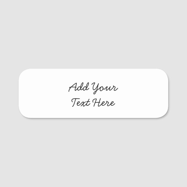 Professionell handstil lägg till text modern namnbricka (Framsida)
