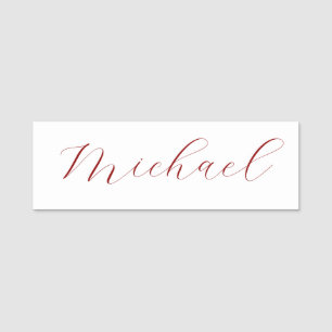 Professionell handstil namn minimalistisk modern namnbricka