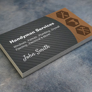 Professionell Handyman Byggborttagning Visitkort