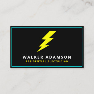 Professionell Handyman Electrician Lightning Visitkort
