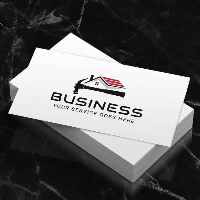 Professionell Handyman House Repair Service Plain Visitkort (Skapare uppladdad)