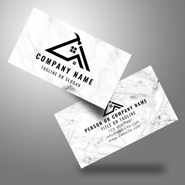 Professionell Handyman Logotyp - markeringsram Visitkort (Skapare uppladdad)