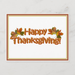 Professionell Happy thanksgiving Helg Vykort