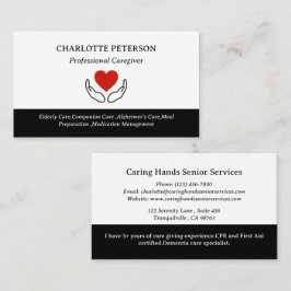 Professionell Health Caregister Visitkort