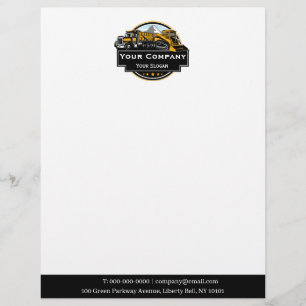 Professionell Heavy Equipment Construction Company Brevhuvud