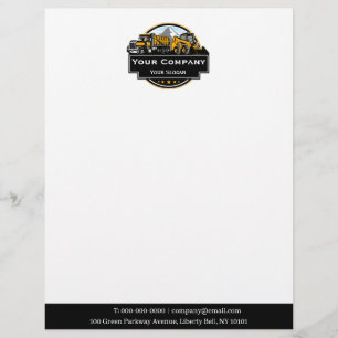 Professionell Heavy Equipment Construction Company Brevhuvud