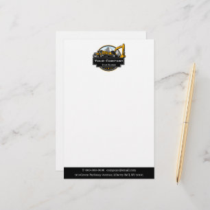 Professionell Heavy Equipment Construction Company Brevpapper