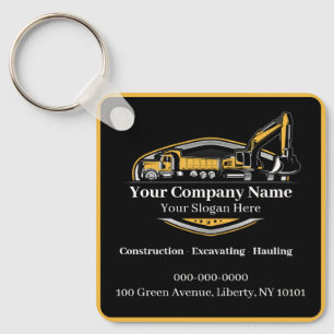 Professionell Heavy Equipment Construction Company Nyckelring