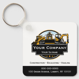 Professionell Heavy Equipment Construction Company Nyckelring